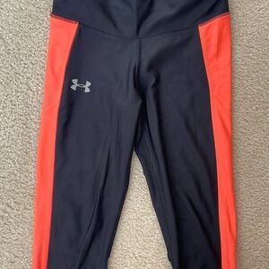 Under Armour Black Leggings with Red Accents